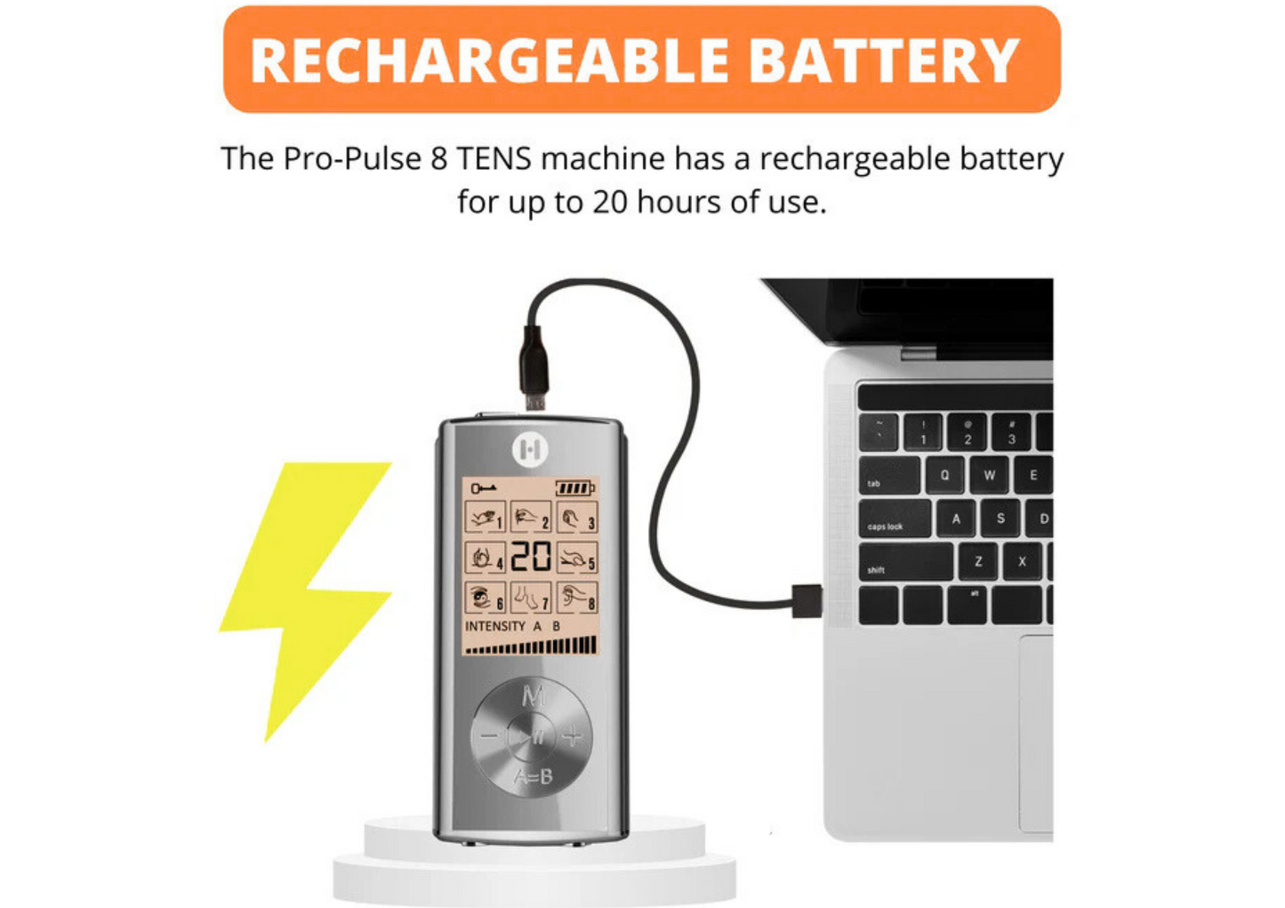 TENS/EMS Healing Pro-Pulse 8 (3-in-1 Combo)