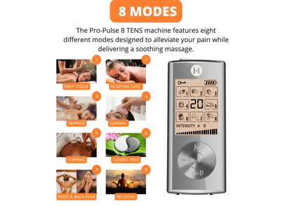 TENS/EMS Healing Pro-Pulse 8 (3-in-1 Combo)
